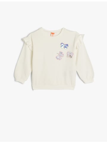 KOTON Sweatshirt in Ekru