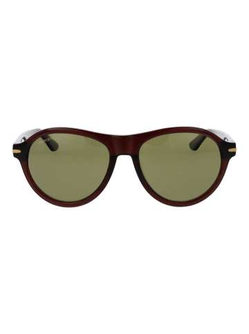 Serengeti Männer Sonnenbrille Rund Braun
