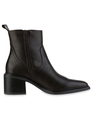VAN HILL Klassische Stiefeletten Lenora in Dunkelbraun