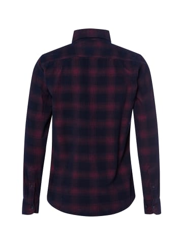 Nils Sundström Hemd in himbeer marine