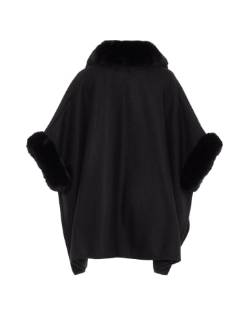 osha Poncho in Schwarz