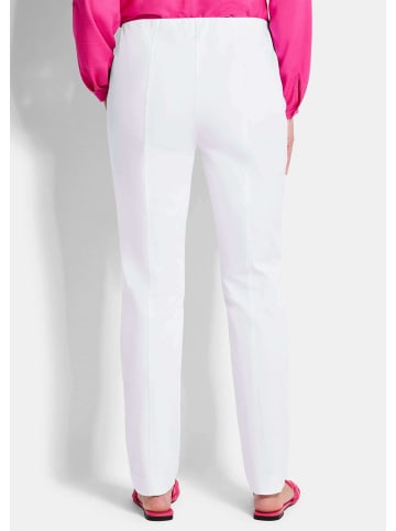 GOLDNER Jerseyhose mit Schlupfbund in weiß