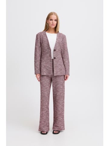 ICHI Blazer IHKATE Tight fit in Pink Berry Bouclé