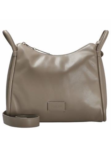 Seidenfelt Kaavi - Umhängetasche 30 cm (black/gold) in smooth taupe/gold