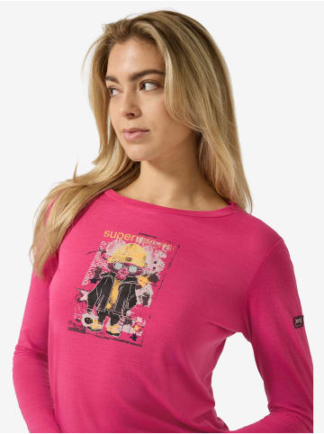 super.natural W CRAZY MOUSE LS in Pink