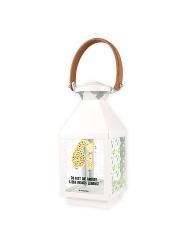 Mr. & Mrs. Panda Laterne Giraffe Kind mit Spruch in Transparent