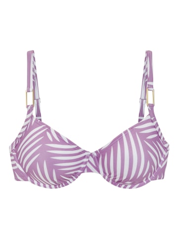 LASCANA Bügel-Bikini-Top in flieder bedruckt
