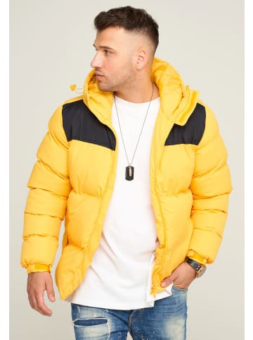 behype Winterjacke BHROLLIN-PANEL in gelb