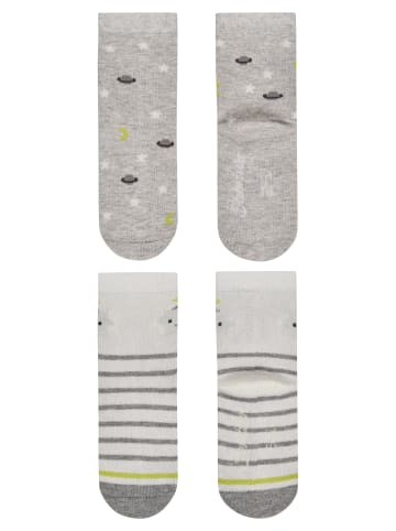 Sterntaler Socken 6er-Pack Planeten in silber mel.