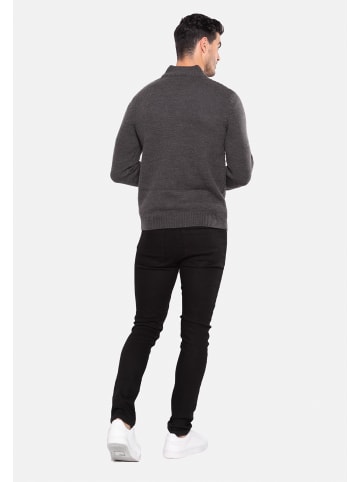 Threadbare Strickpullover Mellor in dunkelgrau