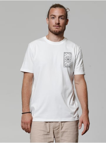 wat? Apparel T-Shirt Tarot The Wheel in Off White
