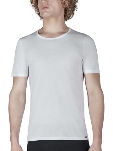 Skiny T-Shirt 2er Pack in Weiß