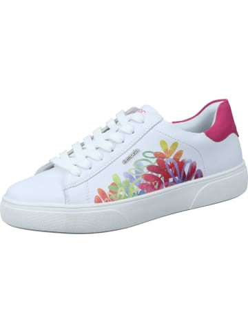 remonte Schnürschuhe, Sneakers Low in weiss/magenta