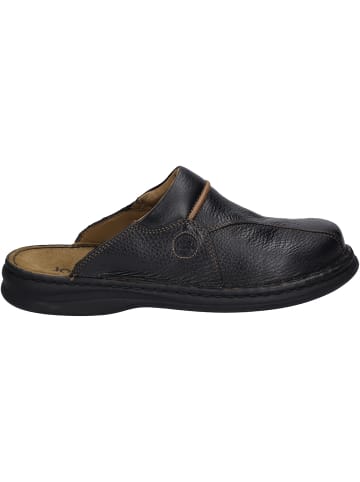Josef Seibel Pantoffeln Klaus in schwarz/cognac in schwarz/cognac