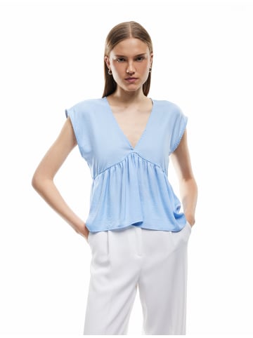 KOTON BLUSE SS in Blau