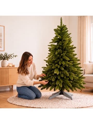 relaxdays Künstlicher Weihnachtsbaum in Grün - 150 cm