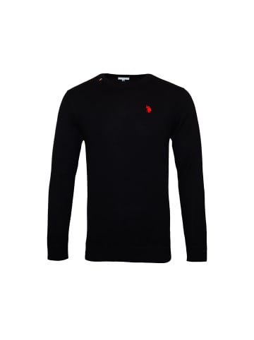 U.S. Polo Assn. Pullover 'R-Neck' in schwarz