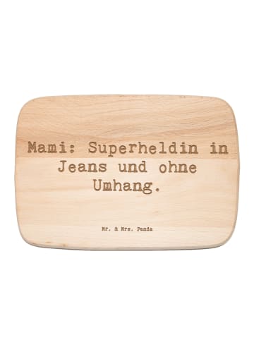 Mr. & Mrs. Panda Holz Küchenbrett Spruch Mami Superheldin mit Sp... in Transparent