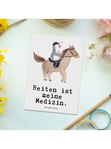 Mr. & Mrs. Panda Wanddeko Pferd Reiten mit Spruch in Weiß