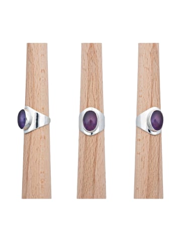 mantraroma 925er Silber - Ringe mit Amethyst