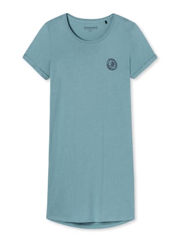 Schiesser Nachthemd Summer Night Sleepshirts in bluegrey