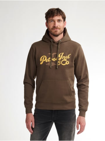 Petrol Industries Hoodie mit Aufdruck Kennewick in Braun