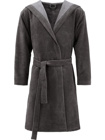 Erwin Müller Unisex-Bademantel Schwanau in anthrazit