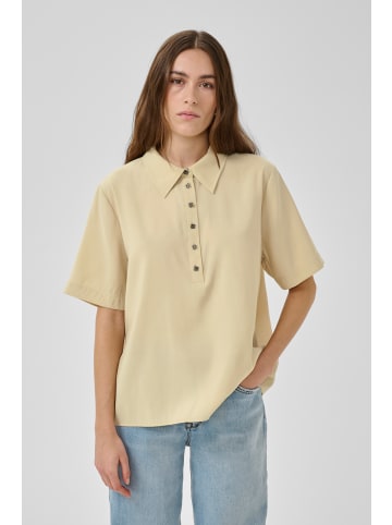 My Essential Wardrobe Kurzarm-Bluse MWMindy Loose fit in Brown Rice