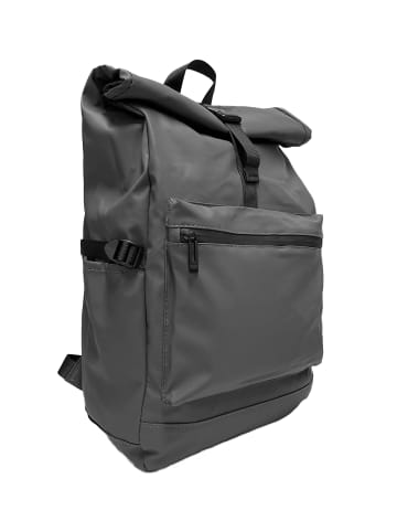 EGOMAXX Toploader Rucksack Rolltop City Backpack in Anthrazit