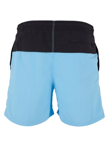 Urban Classics Badeshorts in balticblue/black