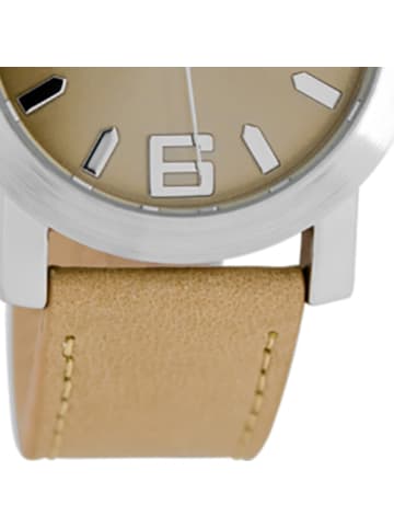 Oozoo Armbanduhr Oozoo JR braun, beige mittel (ca. 38mm)