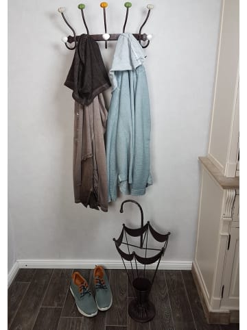 Ambiente Haus Garderobe mit Keramik - Antikbraun