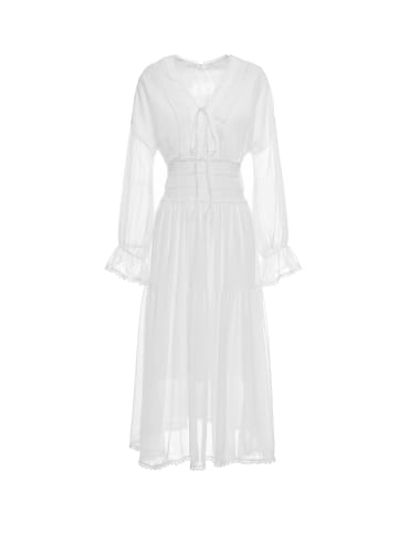 ebeeza Women Dress in WHITE