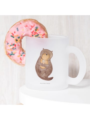 Mr. & Mrs. Panda Teeglas Otter Muschel ohne Spruch in Transparent