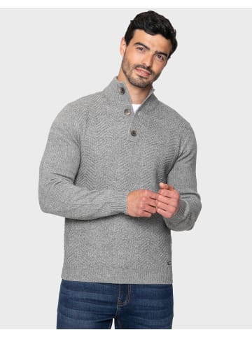 Threadbare Stehkragenpullover Maxwell in Grau