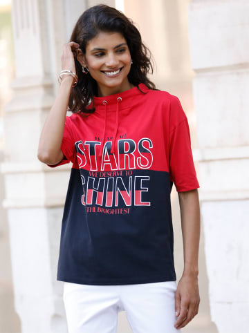 Sieh an! Kurzarmshirt in rot-schwarz