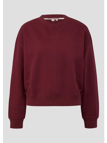 QS Sweatshirt in 3900_bordeaux