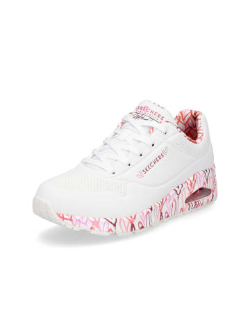 Skechers Sneaker UNO Loving Love in Weiß Pink