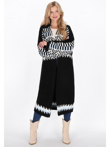usha FESTIVAL Women Cardigan in black multicolor