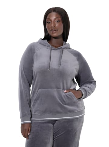 Ulla Popken Loungewear Oberteil in dunkelgrau