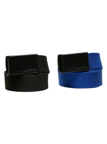 Urban Classics Belt in black+blue