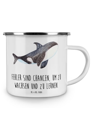 Mr. & Mrs. Panda Outdoor Becher Fehler lernen wachsen mit Spruch in Weiß