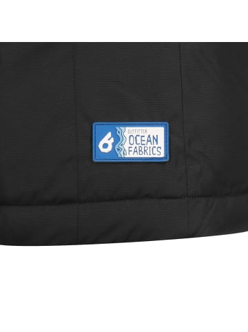 OUTFITTER Trainingsjacke OCEAN FABRICS TAHI in schwarz
