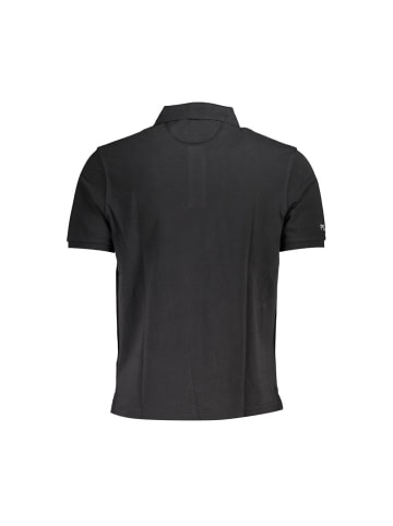 La Martina Schwarz Baumwolle Herren Polo Hemd