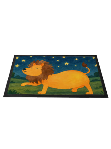 Mr. & Mrs. Panda Fussmatte Sternzeichen Löwe Design ohne Spruch in Weiß