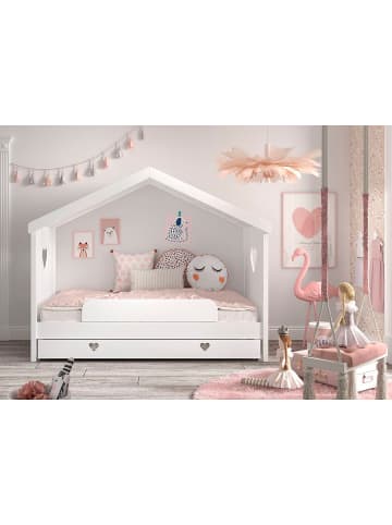 58 aufm Kessel HAUSBETT Kamila 4 213x172x99 aus Massivholz+MDF in Weiß