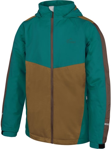 Normani Outdoor Sports Kinder Regenjacke mit Fleecefutter Wasilla in Petrol