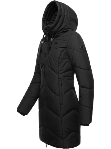 ragwear Steppmantel Novista in Black