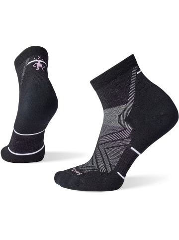 SMARTWOOL W RUN TARGETED CUSHIANKLE SOCKS in Schwarz