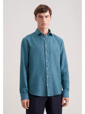 Seidensticker Leinenhemd Regular in Türkis